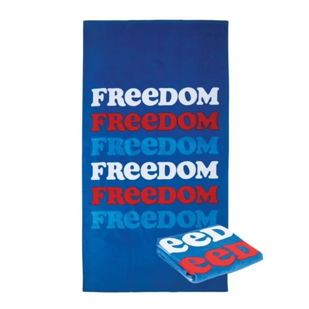 Spirit of America‎ Freedom Cotton Blend Patriotic Print Quick Dry Beach Towel